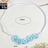 3D Flower Plastic Choker Wrap Necklaces for Women FS-WG74B07-02-2