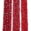 Electroplate Glass Beads Strands EGLA-A044-P4mm-A15-2