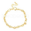Brass Figaro Chain Bracelets for Women Men BJEW-K273-03G-4