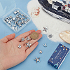 SUNNYCLUE 40Pcs 4 Styles Marine Theme Alloy Rhinestone Slide Charms FIND-SC0010-37-3