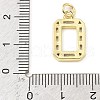 Brass Micro Pave Cubic Zirconia Pendants KK-V014-01G-15-3