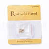 Brass Cubic Zirconia Charms X-RB-I077-08G-RS-3