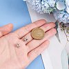 ARRICRAFT 2Pcs 925 Sterling Silver Flower Charms with Jump Rings STER-AR0001-05-3