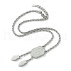 02RXZH
304 Stainless Steel Rope Chain Necklaces NJEW-Q322-07P-2