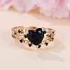 Heart Alloy Finger Rings for Women FS-WG1A204-03-3
