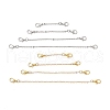 8Pcs 8 Styles Brass Cable Chains Chains AJEW-BA00146-2
