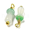 Mushroom Glass Charms KK-C046-02A-2