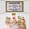 Polyester Quarantine Birthday Decorations Banner AJEW-GF0001-65-5