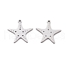 201 Stainless Steel Charms STAS-V001-13-1