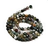 Natural Moss Agate Beads Strands G-Z068-B08-02-3