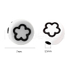 Opaque White Acrylic Beads SACR-YW0001-21B-8
