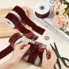 Velvet Ribbon Torn Edge Fabric DIY-WH0419-91B-3