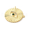 Brass Micro Pave Cubic Zirconia Pendants KK-S510-39G-01-2