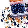 8 Strand 4 Colors Electroplate Glass Beads Strands EGLA-YW0001-37-6
