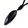 Natural Mixed Gemstone Pendant Necklaces NJEW-S421-035-4