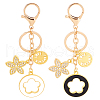 WADORN 2Pcs 2 Colors LOVE FOREVER Valentine's Day Gift Keychain KEYC-WR0001-21-1