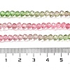 Transparent Painted Glass Beads Strands X1-DGLA-A034-T3mm-A18-3