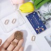 SUNNYCLUE 6Pcs Brass Spring Gate Rings FIND-SC0010-96A-3