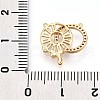 Brass Micro Pave Cubic Zirconia Charms KK-N261-06G-3