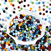 Opaque Colours Glass Seed Beads SEED-N007-P4x6mm-B02-2