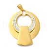 Ion Plating(IP) 304 Stainless Steel Pendants STAS-E184-12G-1