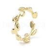 Brass Open Cuff Rings for Women RJEW-A028-03G-1