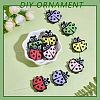 10Pcs 5 Colors Silicone Focal Beads JX773A-4
