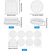 BENECREAT 16Pcs 2 Style Transparent Plastic Antislip Furniture Foot Pads DIY-BC0004-99-2