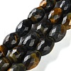 Dyed Natural Tiger Eye Beads Strands G-C135-J04-01-2