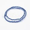 Electroplate Glass Beads Strands EGLA-J144-PL-A01-2