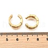 Brass Micro Pave Clear Cubic Zirconia Cuff Earrings EJEW-F370-13G-4