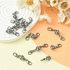 Alloy Crystal Rhinestone Magnetic Clasps ALRI-YW0001-11B-6
