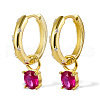 S925 Sterling Silver Flat Round Hoop Earrings NE2810-7-1