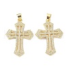 Brass Micro Pave Cubic Zirconia Pendant ZIRC-C021-25G-1