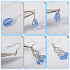 SUNNYCLUE DIY Chinese Style Alloy Chandelier Earring Making Kit DIY-SC0024-23-6