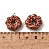 Opaque Resin Pendants CRES-U007-03P-02-3