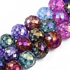 Electroplate Opaque Glass Beads Strands X-EGLA-S174-32-1