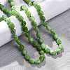Natural Dyed Malaysia Jade Tumble Stone Nuggets Beaded Long Necklaces for Women NJEW-F340-A07-3