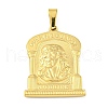 Ion Plating(IP) 304 Stainless Steel Pendants STAS-B071-02D-04G-1