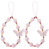Acrylic Beaded Mobile Phone Lanyard Wrist Strap AJEW-WH20006-62-1