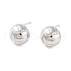 Brass Stud Earrings EJEW-F332-02P-1