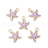 Alloy Enamel Pendants ENAM-YW0002-61E-2