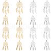 SUNNYCLUE 8Pcs 4 Style 201 & 304 Stainless Steel Pendants STAS-SC0004-28-1
