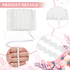 15 Yards Polyester Lace Ribbon OCOR-WH0088-35C-5