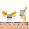 Iron Mini Spring Bead Clamps for Beading Jewelry Making TOOL-T012-01A-01-3