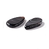 Natural Dyed & Heated Black Agate Pendants G-B030-13-3