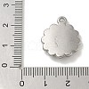 Anti-Tarnish 304 Stainless Steel Pendants STAS-Q334-25P-3