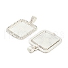 Alloy Pendant Cabochon Settings FIND-XCP0003-31-2