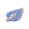 Seed Beads Beaded Charms PALLOY-MZ00285-04-4