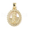 Brass Micro Pave Cubic Zirconia Pendants ZIRC-I356-02G-01-1